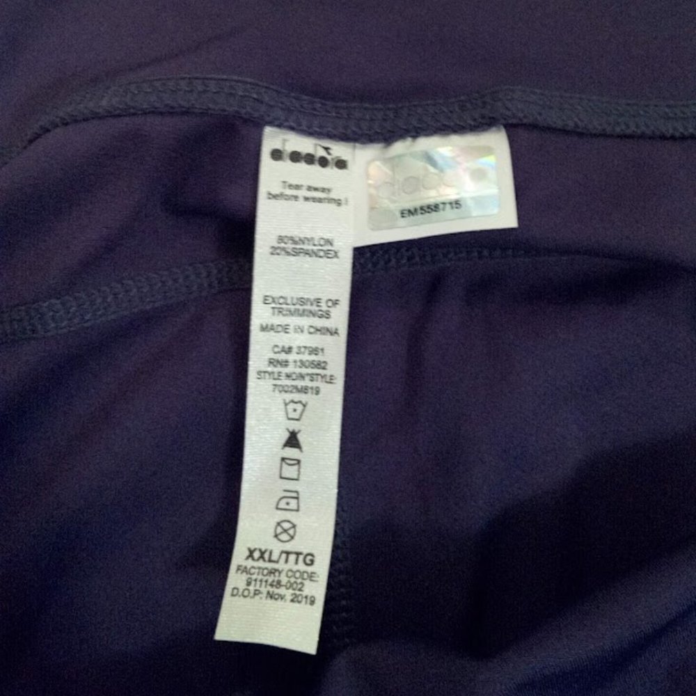 New Diadora W Knit Travel Pant- Plus Q120 Dark Grey Women's Size US 2XL - Picture 4 of 6